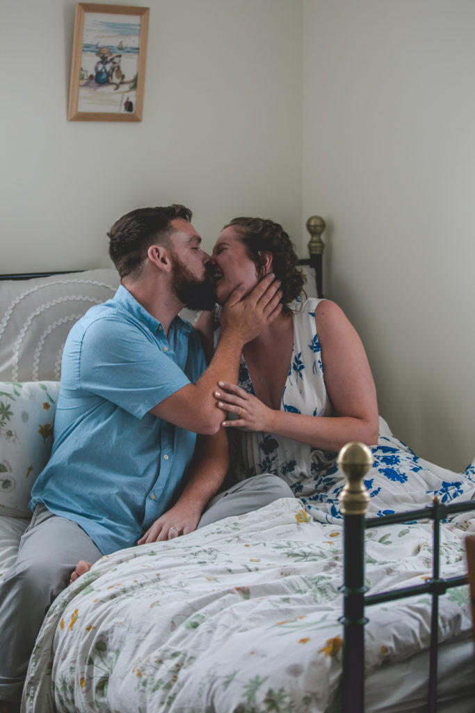 blue floral dress, summer engagement session, summer photo shoot, outdoor engagement session, moody engagement session, moody engagement photos, moody engagement photo session, film style engagement session, film style engagement photos, film engagement shoot, film engagement photos, whimsical engagement shoot, coastal engagement session, costal engagement photos, beach engagement, park engagement, moody engagement, candid engagement, Brandford, CT, Guildford, CT, Connecticut photos, Connecticut Engagement, CT Engagement