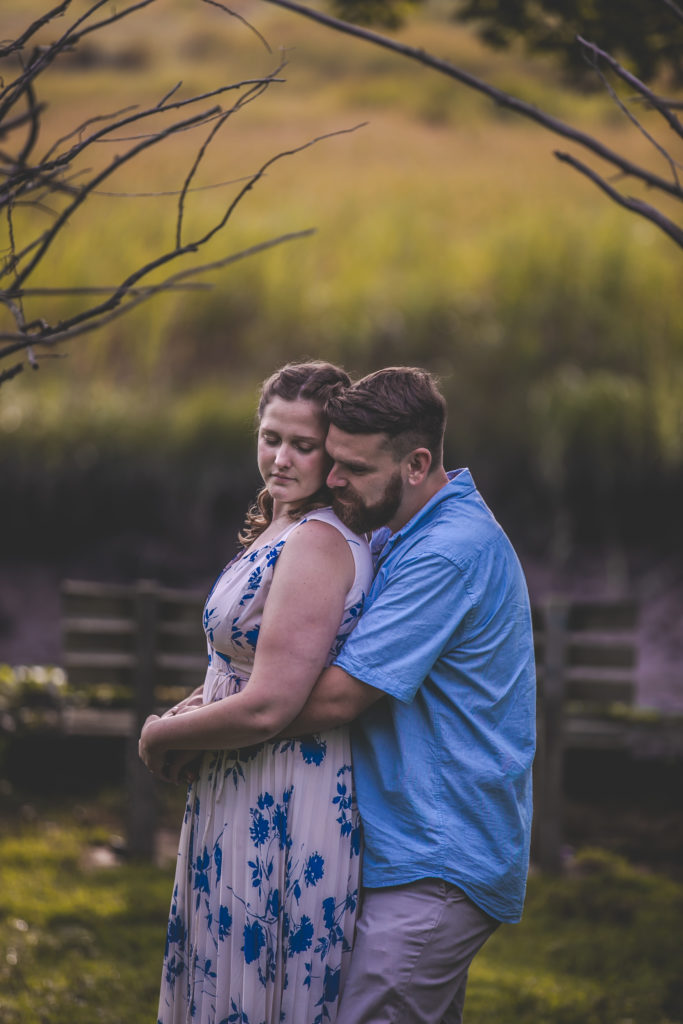 blue floral dress, summer engagement session, summer photo shoot, outdoor engagement session, moody engagement session, moody engagement photos, moody engagement photo session, film style engagement session, film style engagement photos, film engagement shoot, film engagement photos, whimsical engagement shoot, coastal engagement session, costal engagement photos, beach engagement, park engagement, moody engagement, candid engagement, Brandford, CT, Guildford, CT, Connecticut photos, Connecticut Engagement, CT Engagement