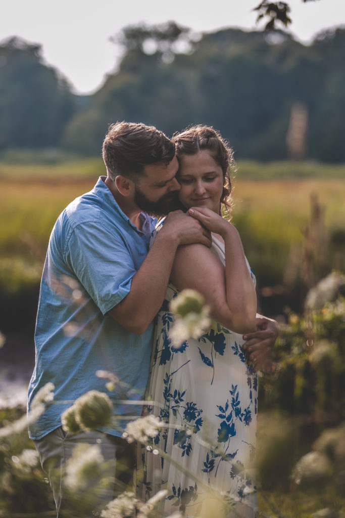 blue floral dress, summer engagement session, summer photo shoot, outdoor engagement session, moody engagement session, moody engagement photos, moody engagement photo session, film style engagement session, film style engagement photos, film engagement shoot, film engagement photos, whimsical engagement shoot, coastal engagement session, costal engagement photos, beach engagement, park engagement, moody engagement, candid engagement, Brandford, CT, Guildford, CT, Connecticut photos, Connecticut Engagement, CT Engagement