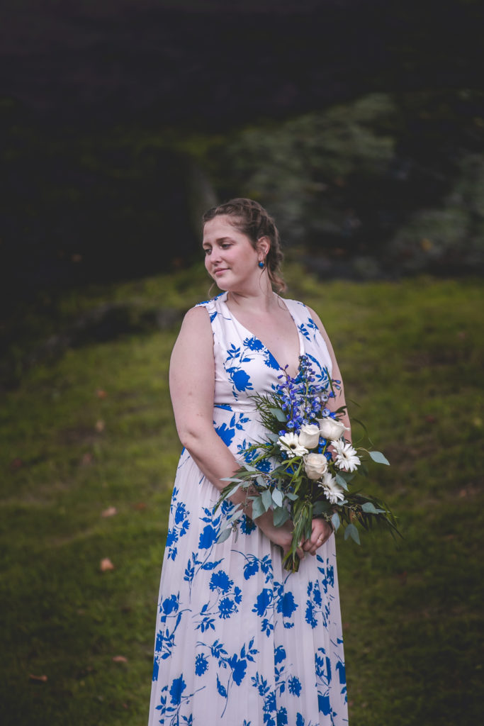 blue floral dress, summer engagement session, summer photo shoot, outdoor engagement session, moody engagement session, moody engagement photos, moody engagement photo session, film style engagement session, film style engagement photos, film engagement shoot, film engagement photos, whimsical engagement shoot, coastal engagement session, costal engagement photos, beach engagement, park engagement, moody engagement, candid engagement, Brandford, CT, Guildford, CT, Connecticut photos, Connecticut Engagement, CT Engagement